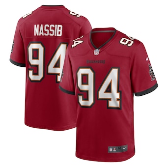 mens nike carl nassib red tampa bay buccaneers game player j